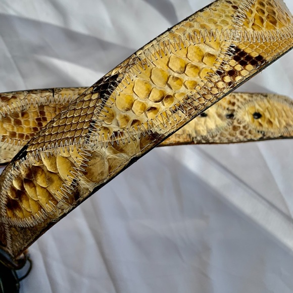 Python leather belt - Picture 10 of 16